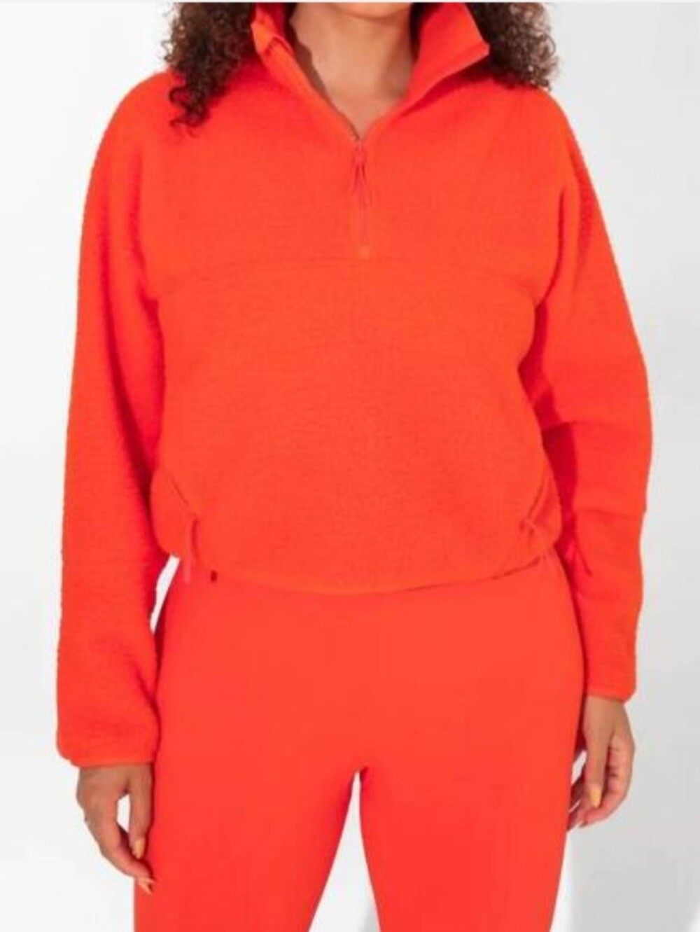 HALFDAYS pieper quarter-zip fleece jacket in spritz XL